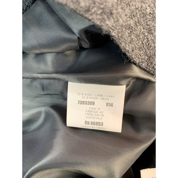 Joan Leslie Pencil Skirt Knee Length Career Business Wool Gray Size 10 - Picture 6 of 10